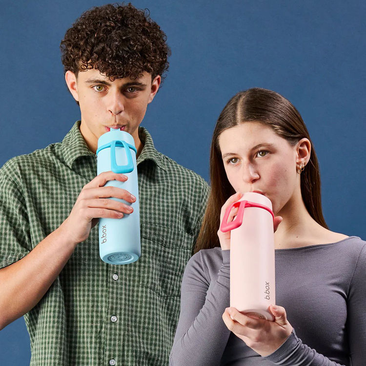 Thumbnail: 690ml Insulated Flip Top Bottle - Midnight