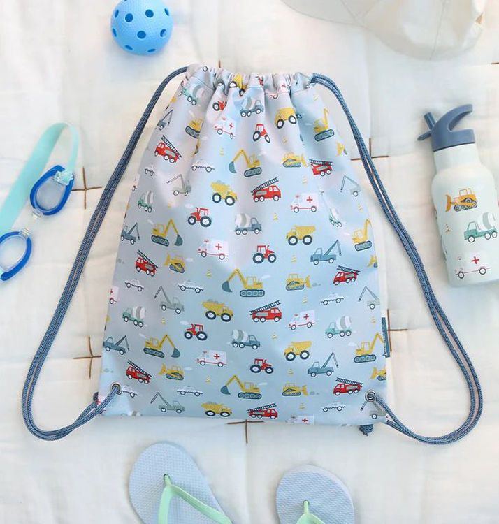 Thumbnail: Drawstring bag: Vehicles