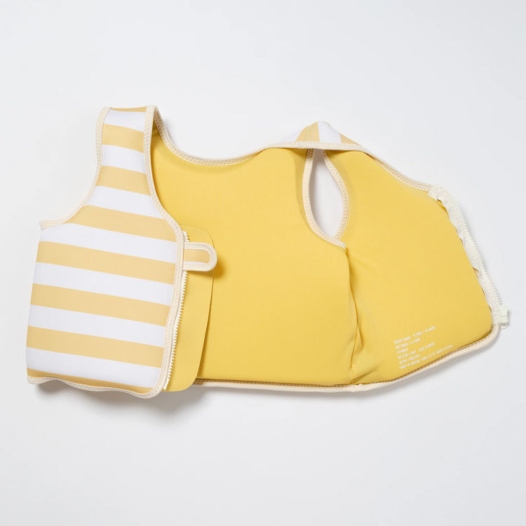 Thumbnail: Kids Swim Vest 3-6 Sid the Seagull Mustard Stripe