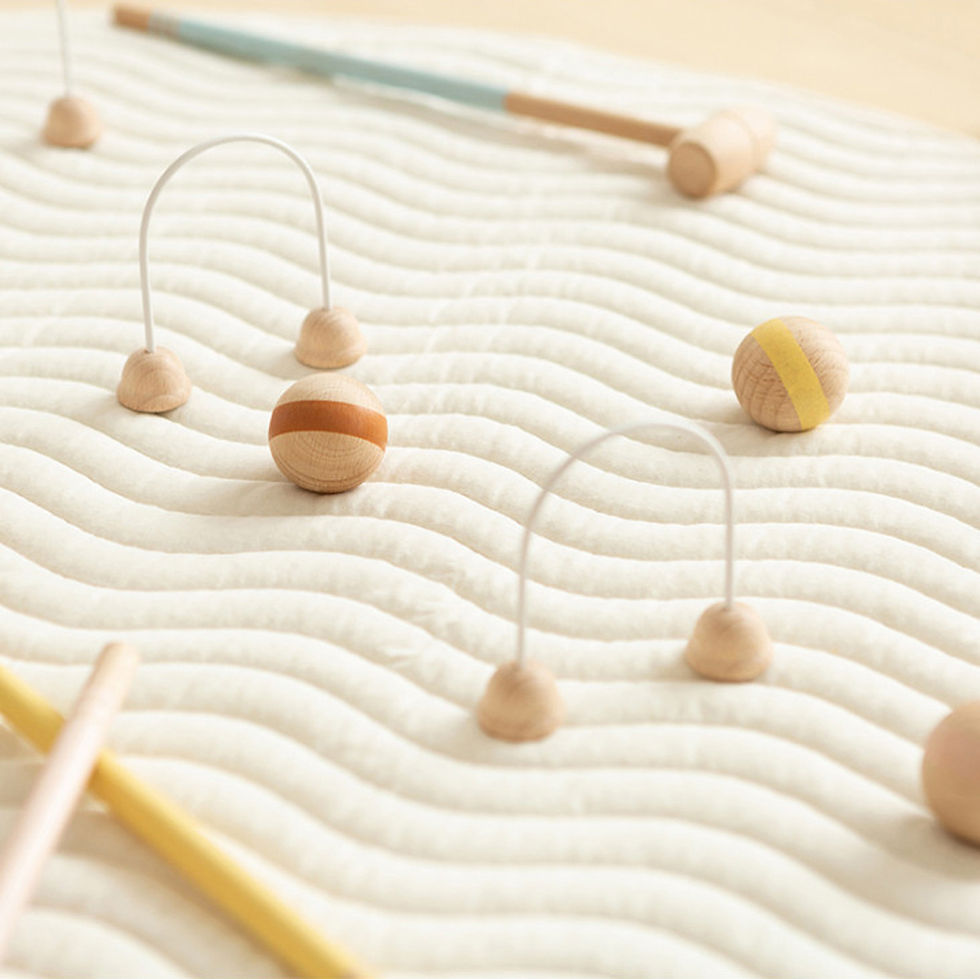 Thumbnail: Wooden Mini Croquet Set