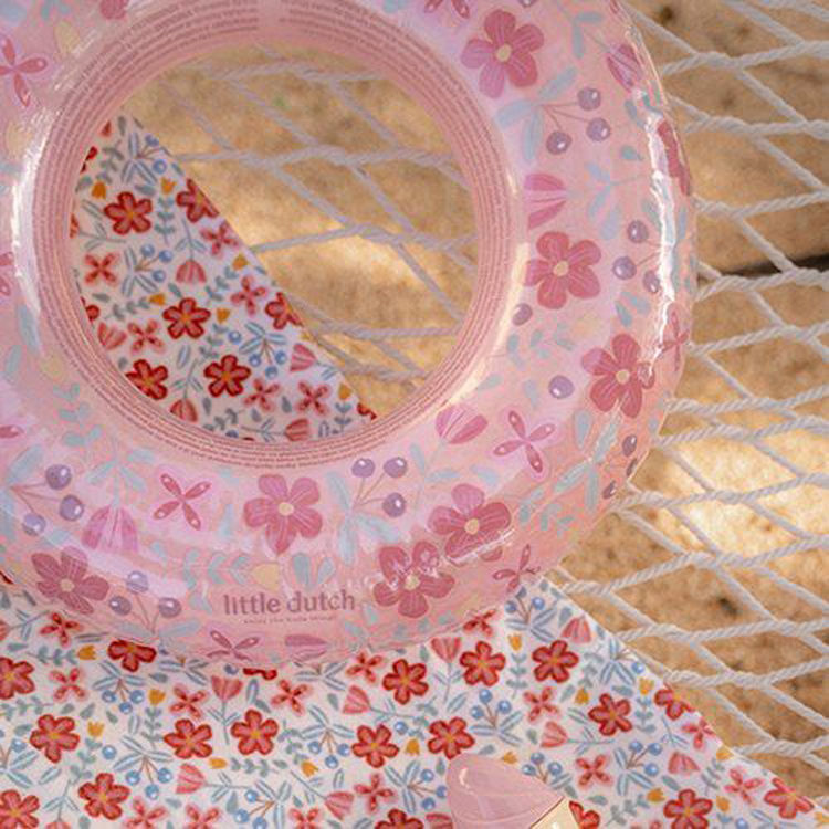 Thumbnail: Pink Flowers Swimming Ring
