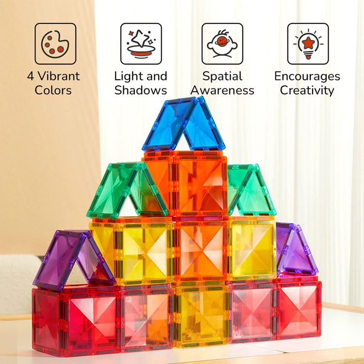 Thumbnail: Colorful Magnetic Tiles 60P