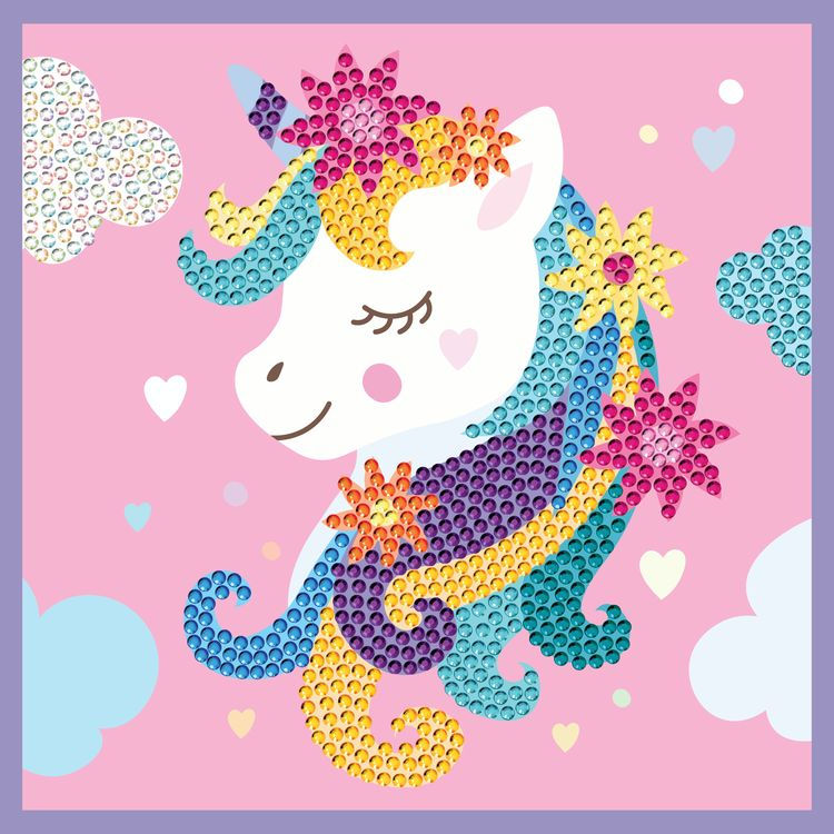 Thumbnail: Flower Unicorn, Diamond Art Junior