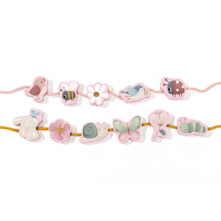 Lacing Beads - Flowers & Butterflies