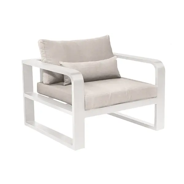 Thumbnail: Fermo Aluminum Armchair With Cushions