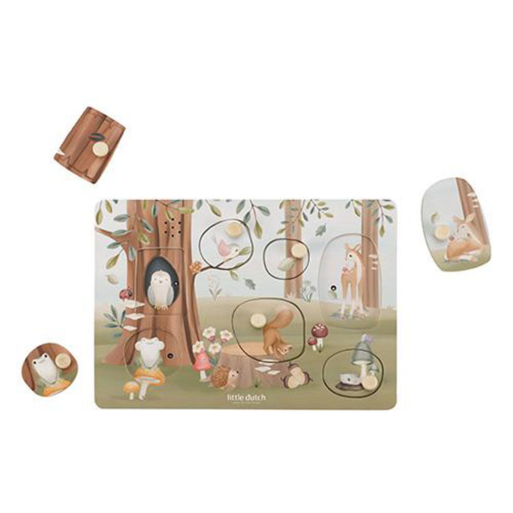 Thumbnail: Wooden sound puzzle - Forest Friends