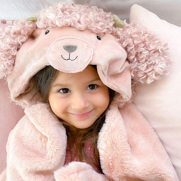 Thumbnail: Paris Poodle Hooded Blanket