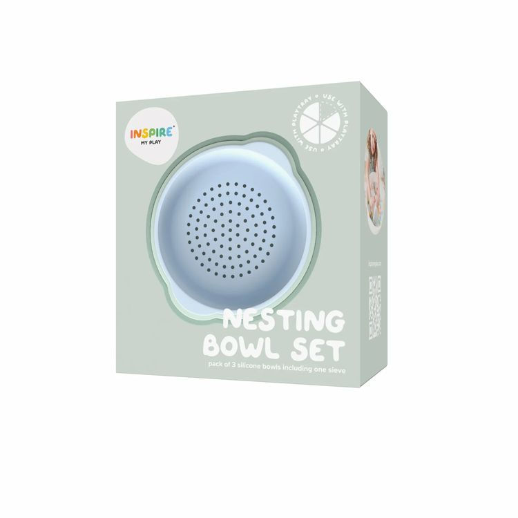 Thumbnail: Sensory Play Nesting Bowl Set - Green