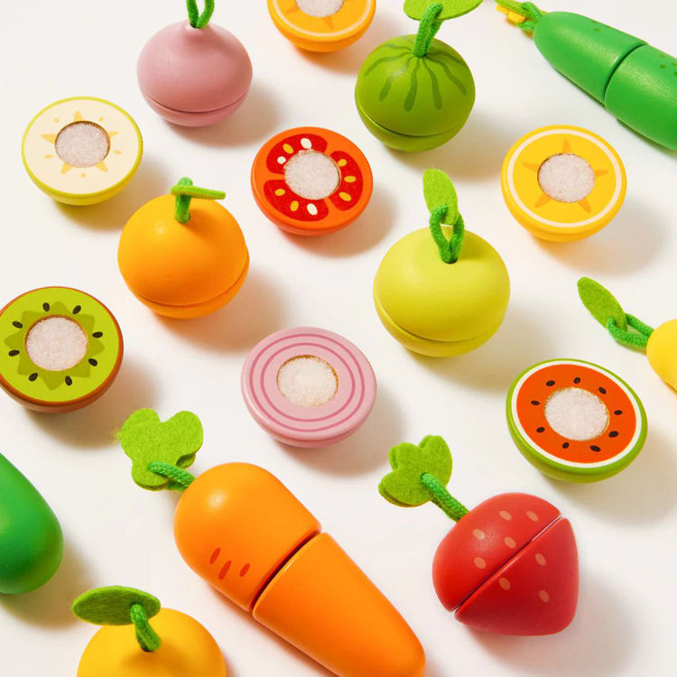 Thumbnail: Fun Wooden Chopping Set: Delicious Fruit and Vegetable Shop