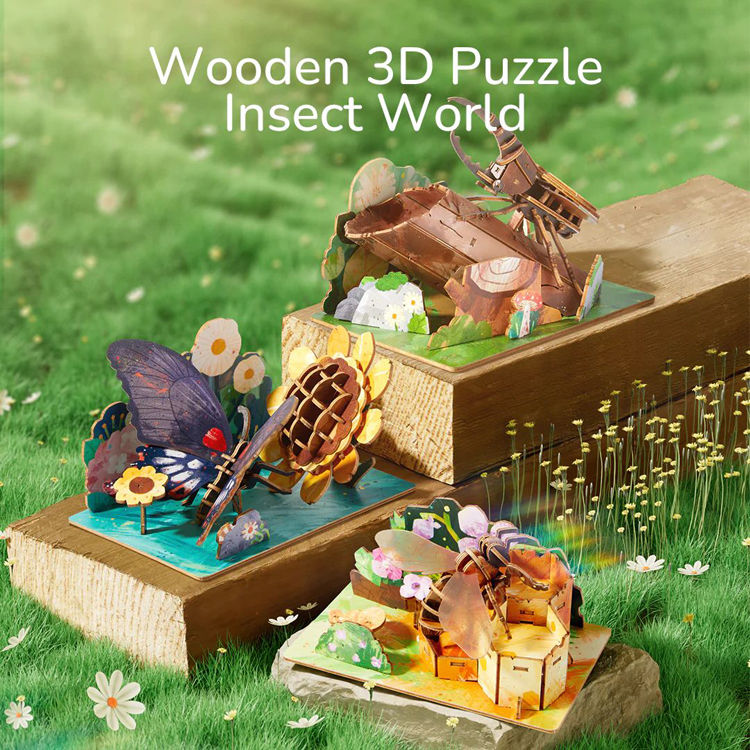 Thumbnail: Wooden 3D Puzzle: Hercules Beetle