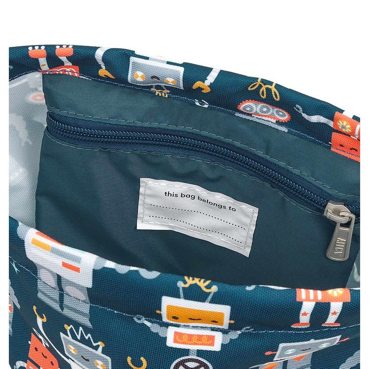 Thumbnail: Drawstring Bag: Robots