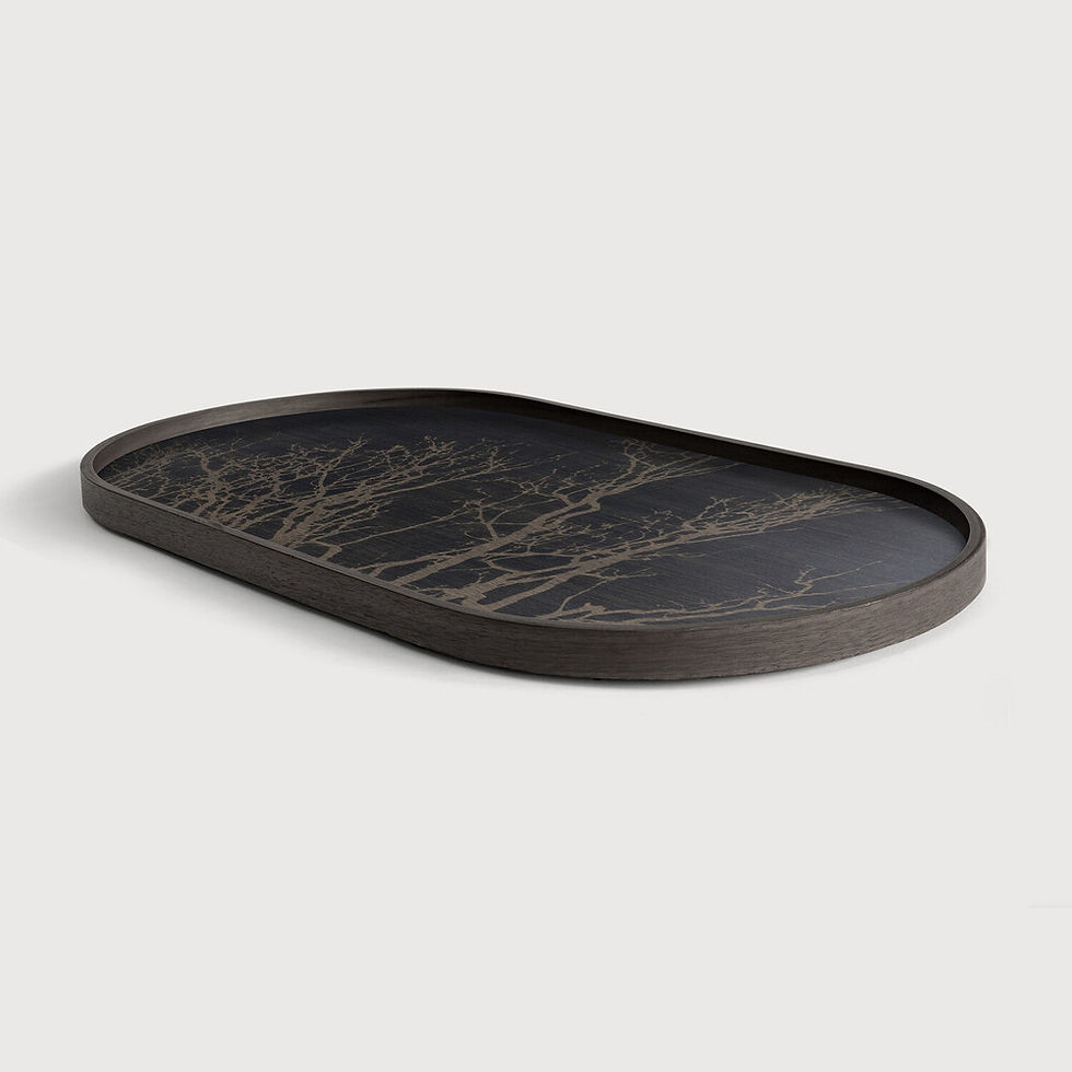 Thumbnail: Tree Tray Black Oblong