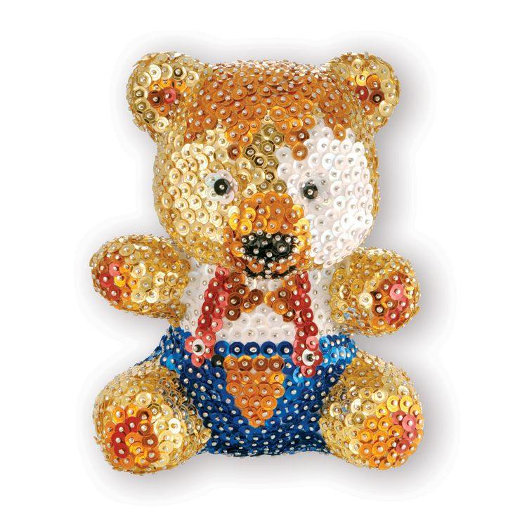 Thumbnail: Teddy, 3D Sequin Art