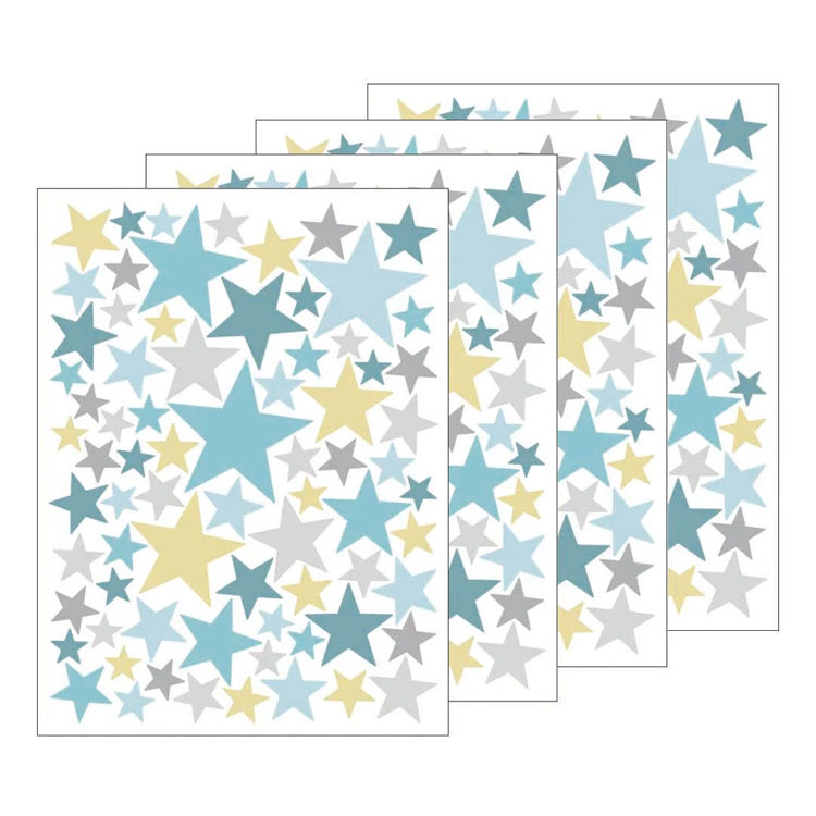 Thumbnail: Wall Stickers Pastel Stars - Blue