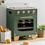 Thumbnail: Vintage Kids Wooden Toy Kitchen Oven - Green