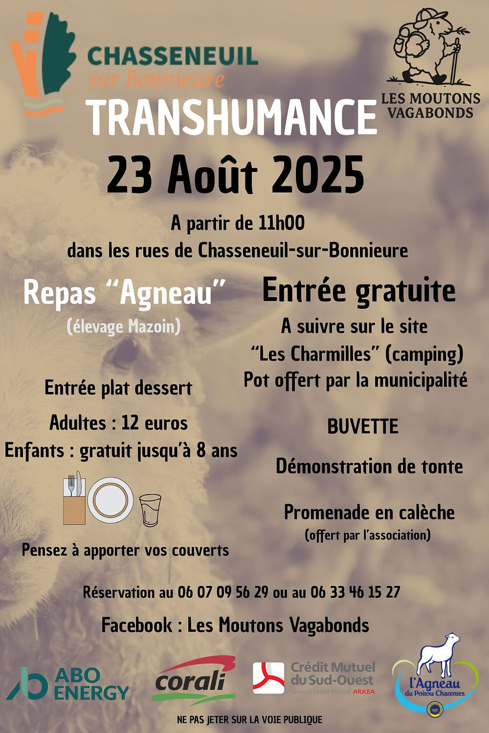 🐑🐴 Le Trait Charentais vous attend à la Transhumance de Chasseneuil – 23 août 2025 🌾🚶
