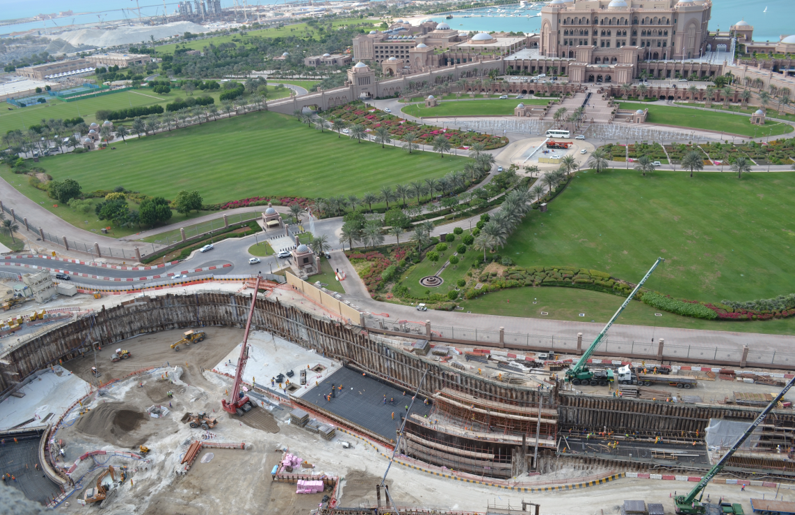 bird's eye view tunnel construction