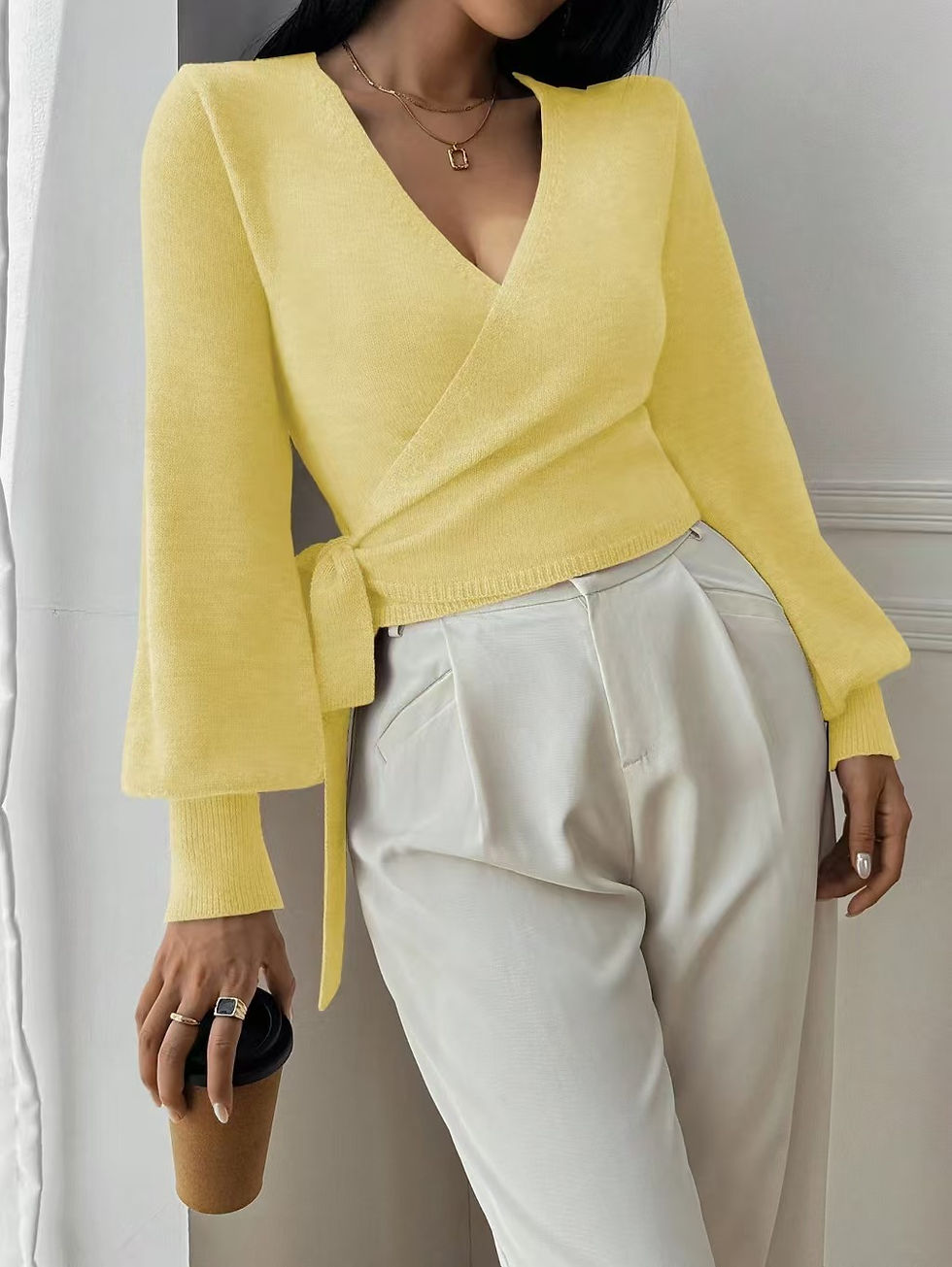 Thumbnail: Charlotte Wrap Sweater