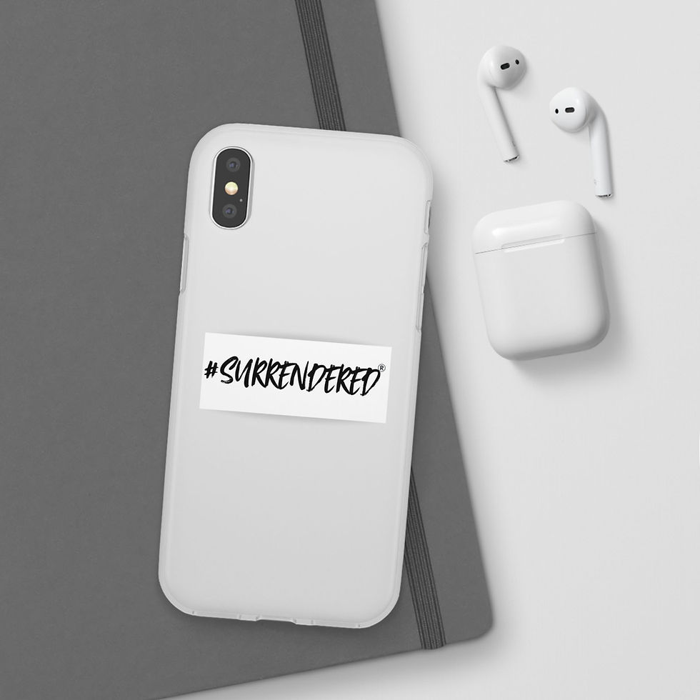 Miniatura: #SURRENDERED Flexi Case — Slim Protective Phone Case with Hashtag Script Design