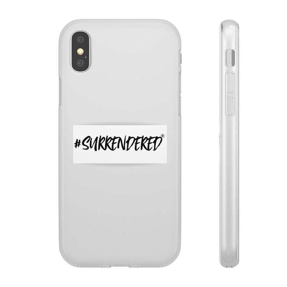 Miniatura: #SURRENDERED Flexi Case — Slim Protective Phone Case with Hashtag Script Design