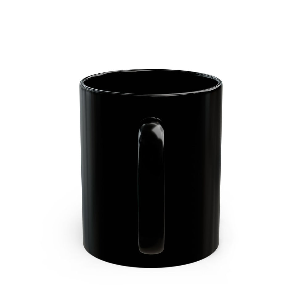 थंबनेल: #Surrendered Black Ceramic Mug — Inspirational Recovery Coffee Cup (11oz & 15oz)