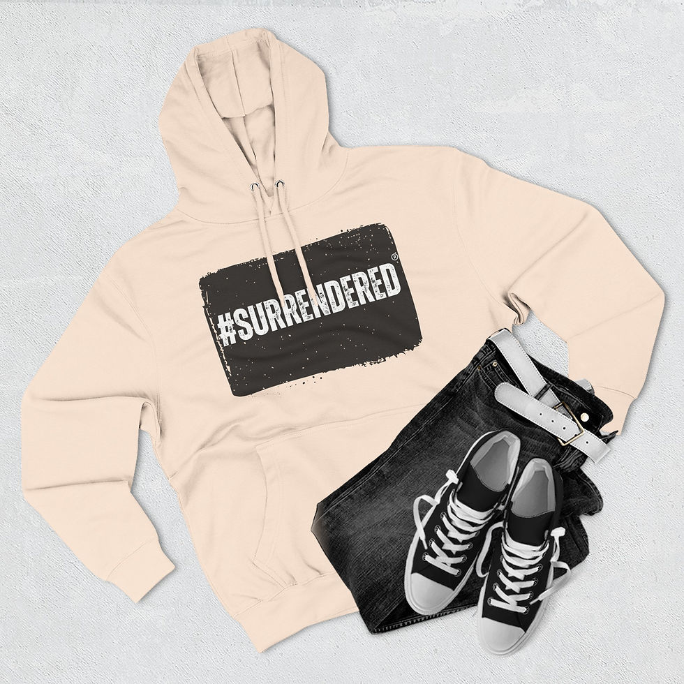 Miniatura: The #SURRENDERED Hoodie | Distressed Text Graphic, Casual Pullover