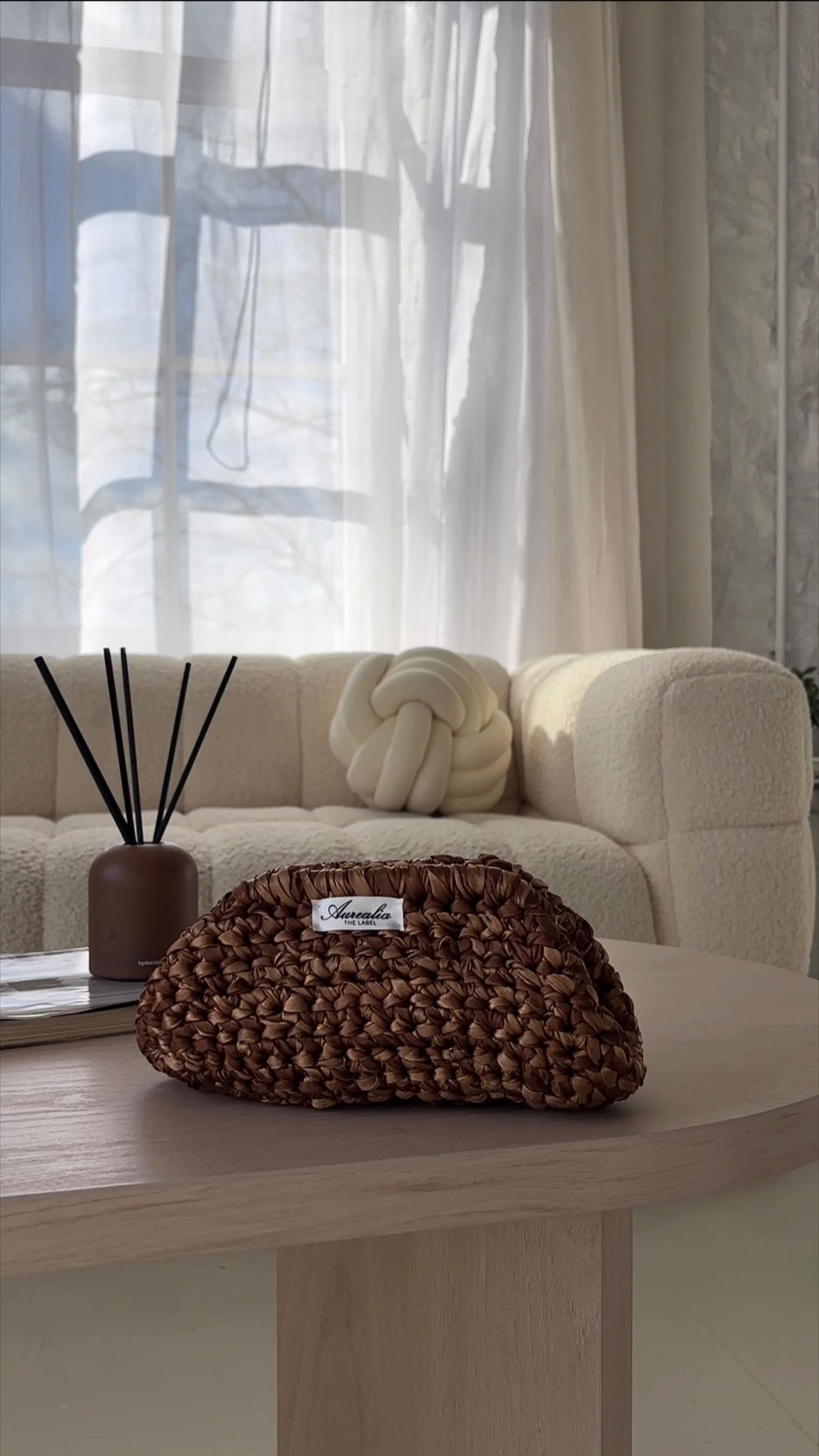 Roselle Clutch - Chocolate