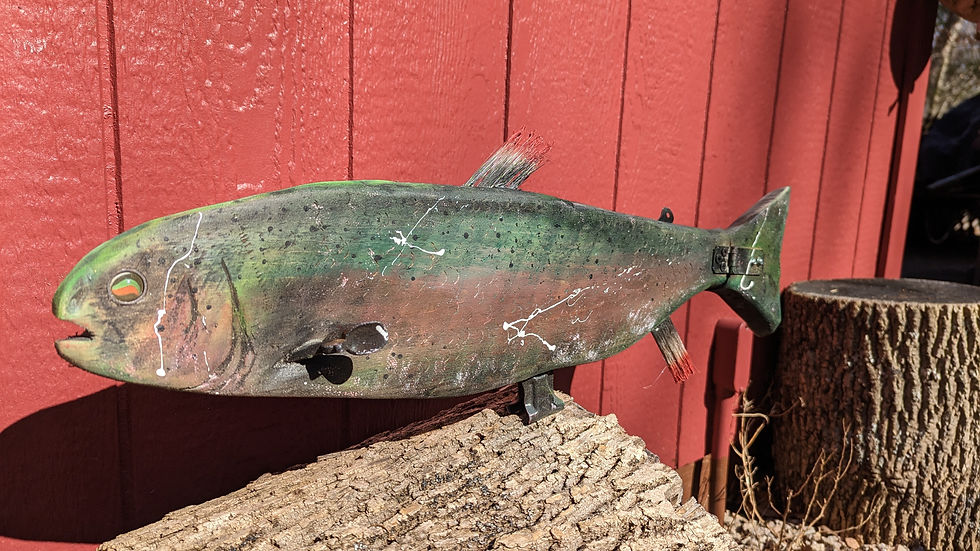 Thumbnail: Recycled Primitive Fish "Rainbow Trout Stealhead" One of a Kind