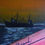 Thumbnail: Abstract 16x20 Acrylic painting of East Beach boat and sign.