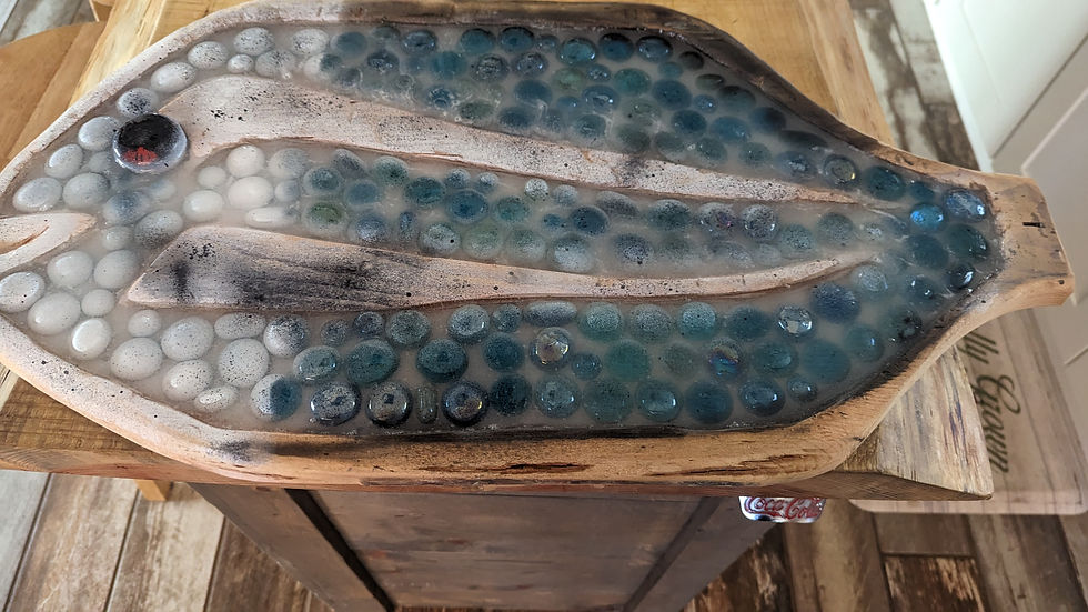 Thumbnail: Recycled Primitive Ocean Fish Sculpture