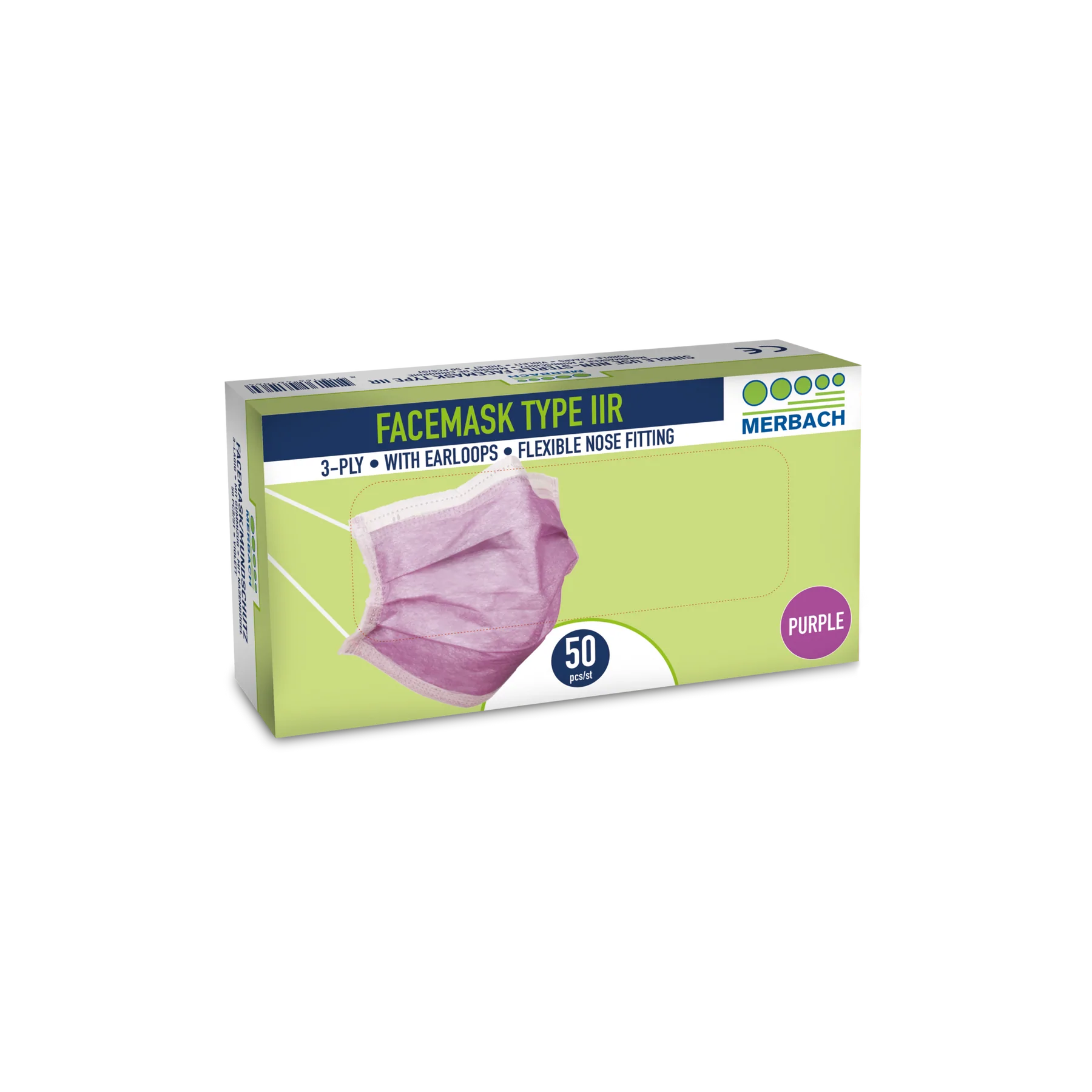 Mondmasker - Mondkapjes - 3 Laags Lila