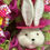 Thumbnail: Girl Bunny Face Easter Wreath