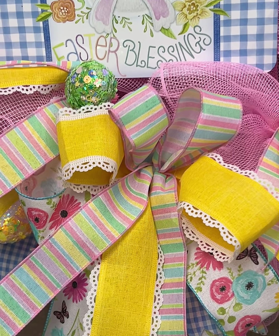 Thumbnail: Easter Blessings Wreath for Front Door