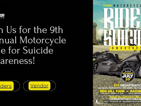 Join Us for the 9th Annual Motorcycle Ride for Suicide Awareness!