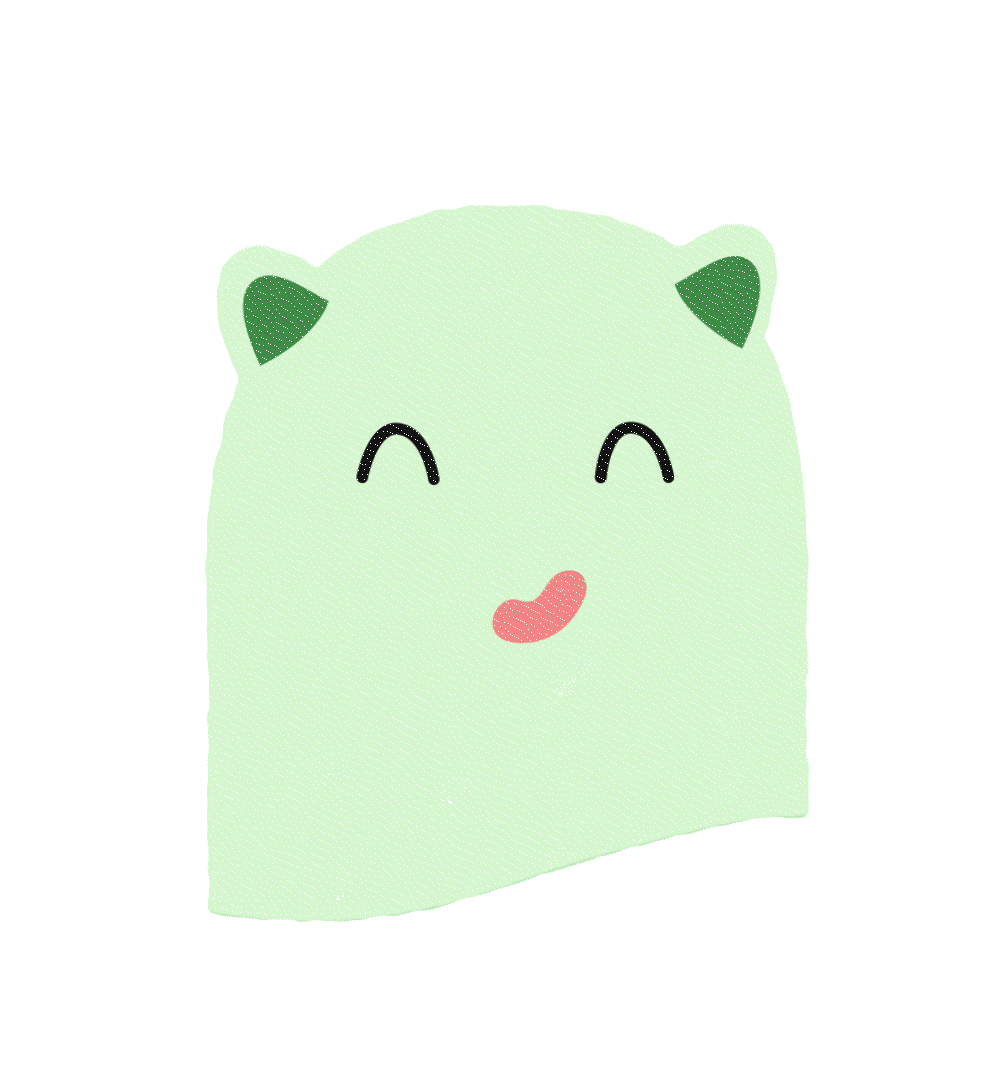 Puffy green ghost of veganism
