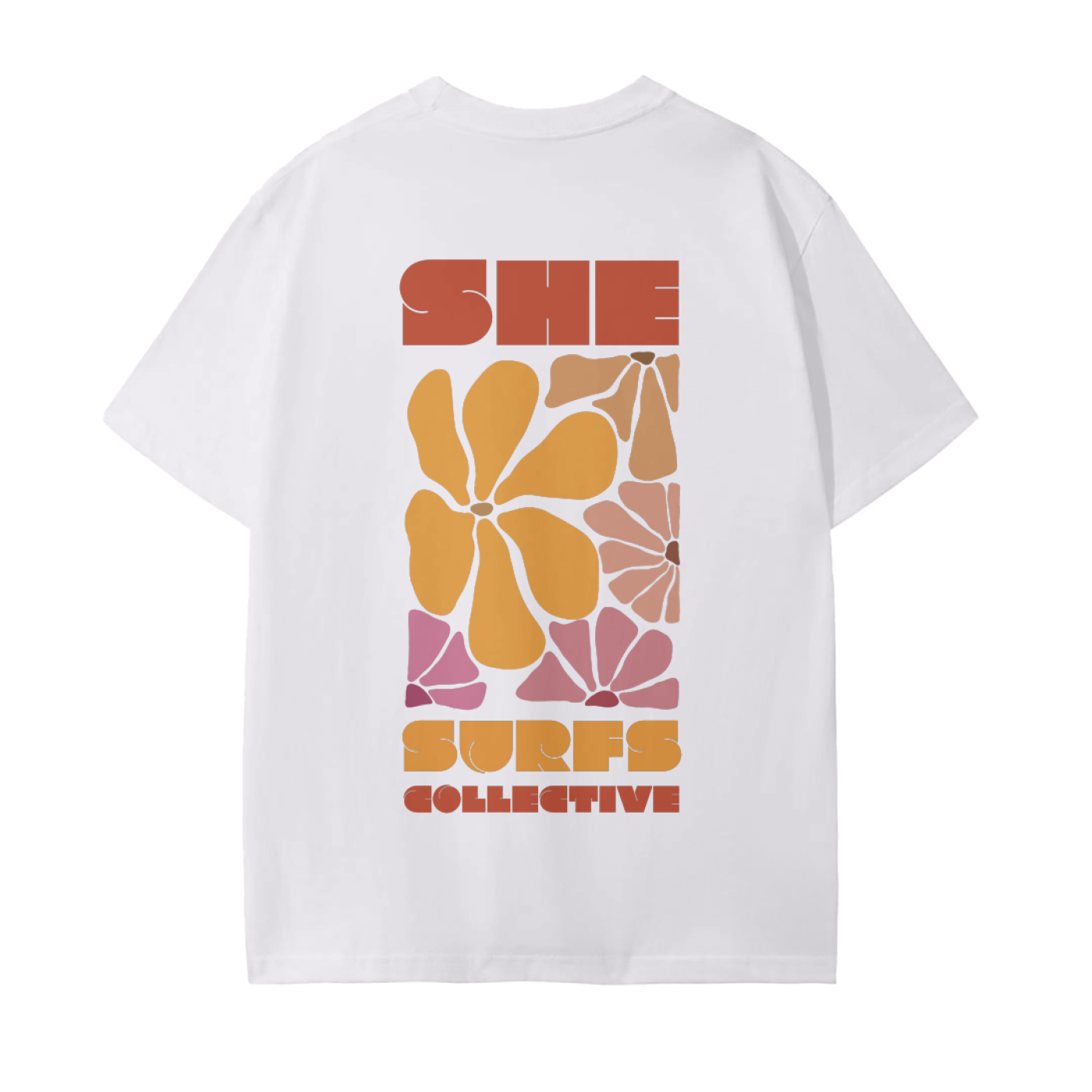 SHE SURFS - Surf Tee red