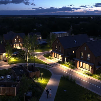 Bat-friendly lighting design for planning-compliant residential development