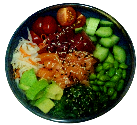 Poke Bowl Lax och Tonfisk