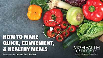 How to Prepare Quick, Convenient Meals