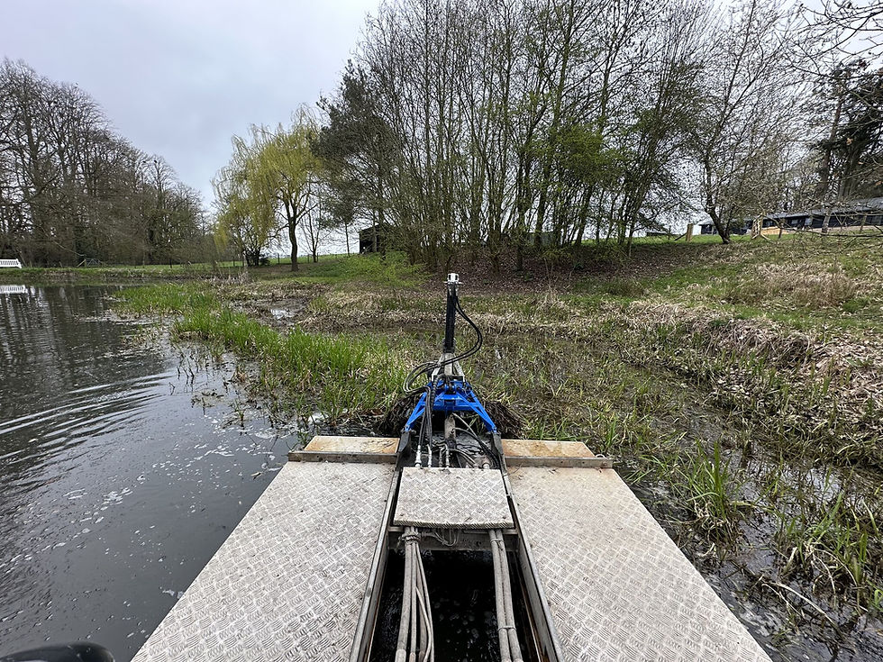 (Case Study) Reed & Bulrush Removal for a Domestic Lake Using a Truxor