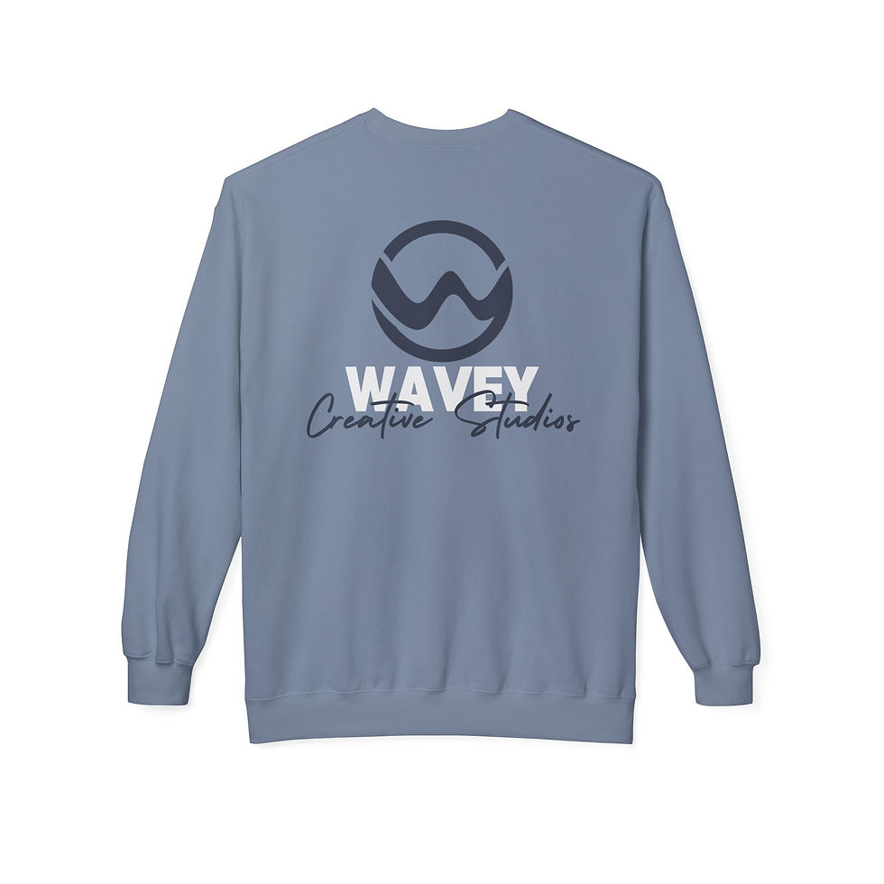 Thumbnail: Unisex Wavey Crewneck Sweatshirt