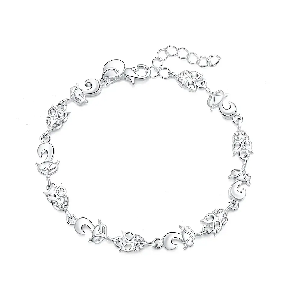 Thumbnail: Silver Woven Luxe Bracelet
