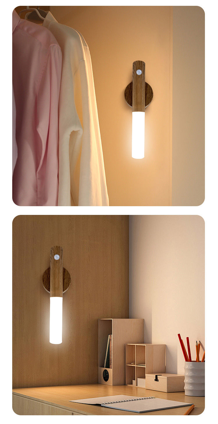 Thumbnail: LED Night Light USB Charging Intelligent Human Induction For Bedside Cabinet Hom