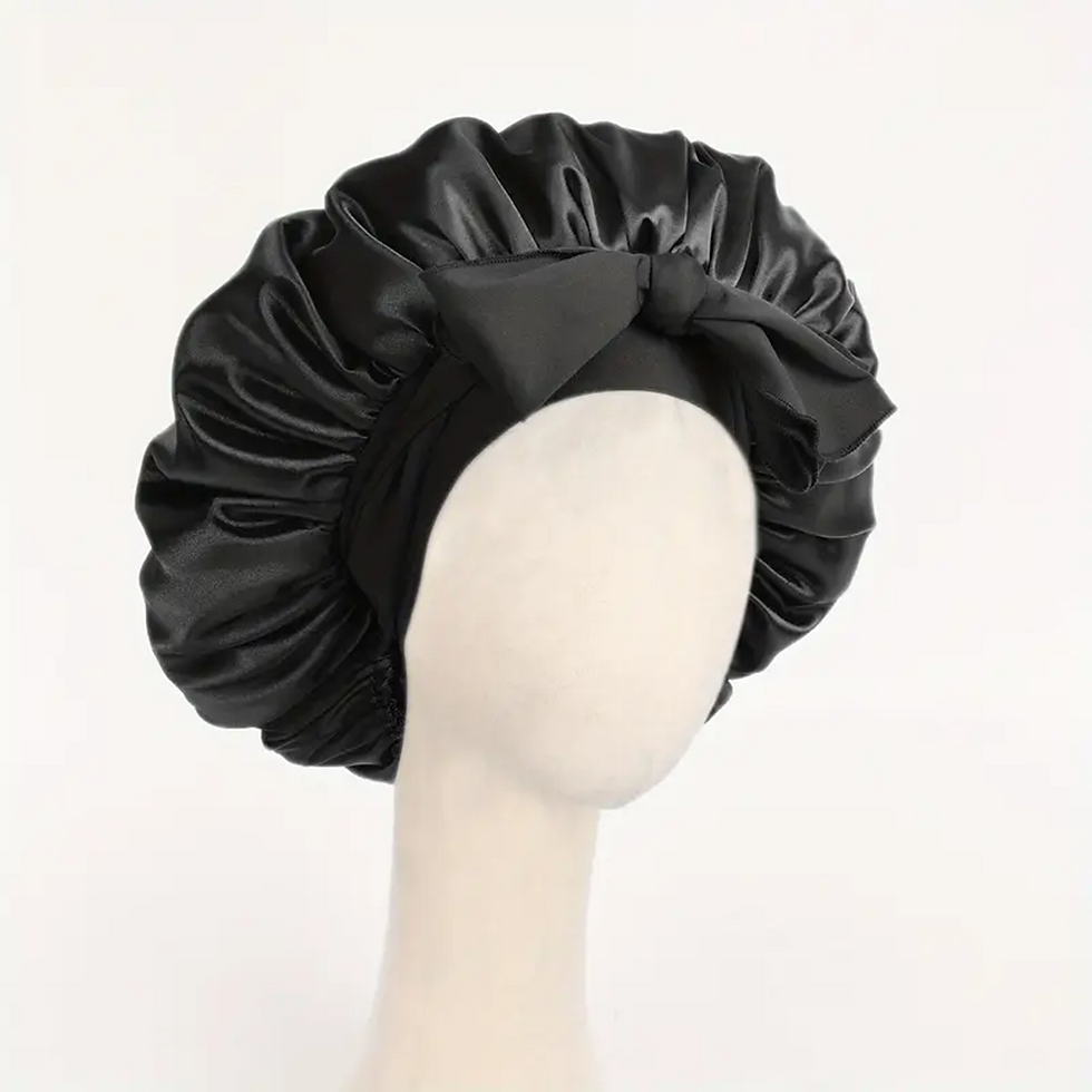Thumbnail: Satin Bonnet Silk Bonnet Adjustable Bonne For Sleeping Hair Bonnet With Tie Band