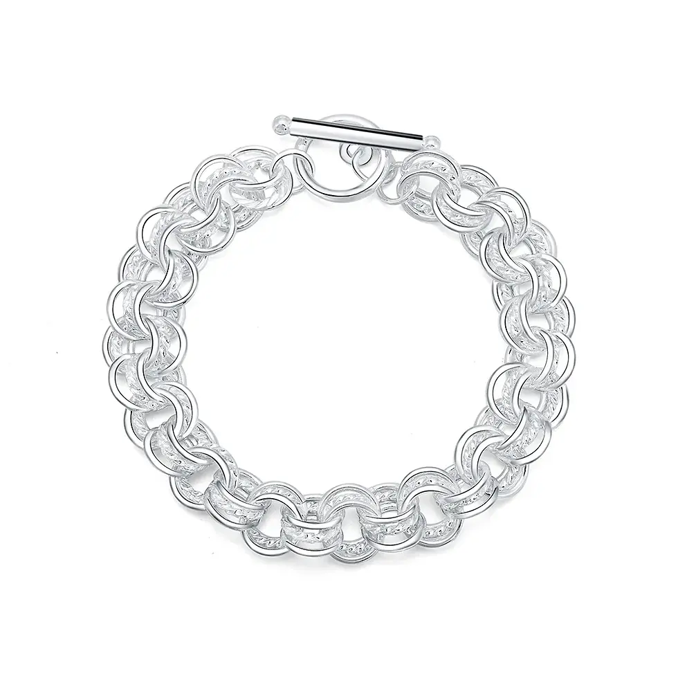 Thumbnail: Silver Woven Luxe Bracelet