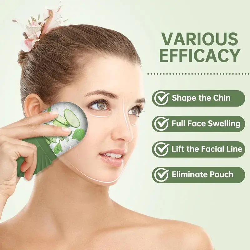 Thumbnail: Ice Face Roller Ice Cube Beauty Massage Silicone Ice Mold For Eye Puffiness Ice 