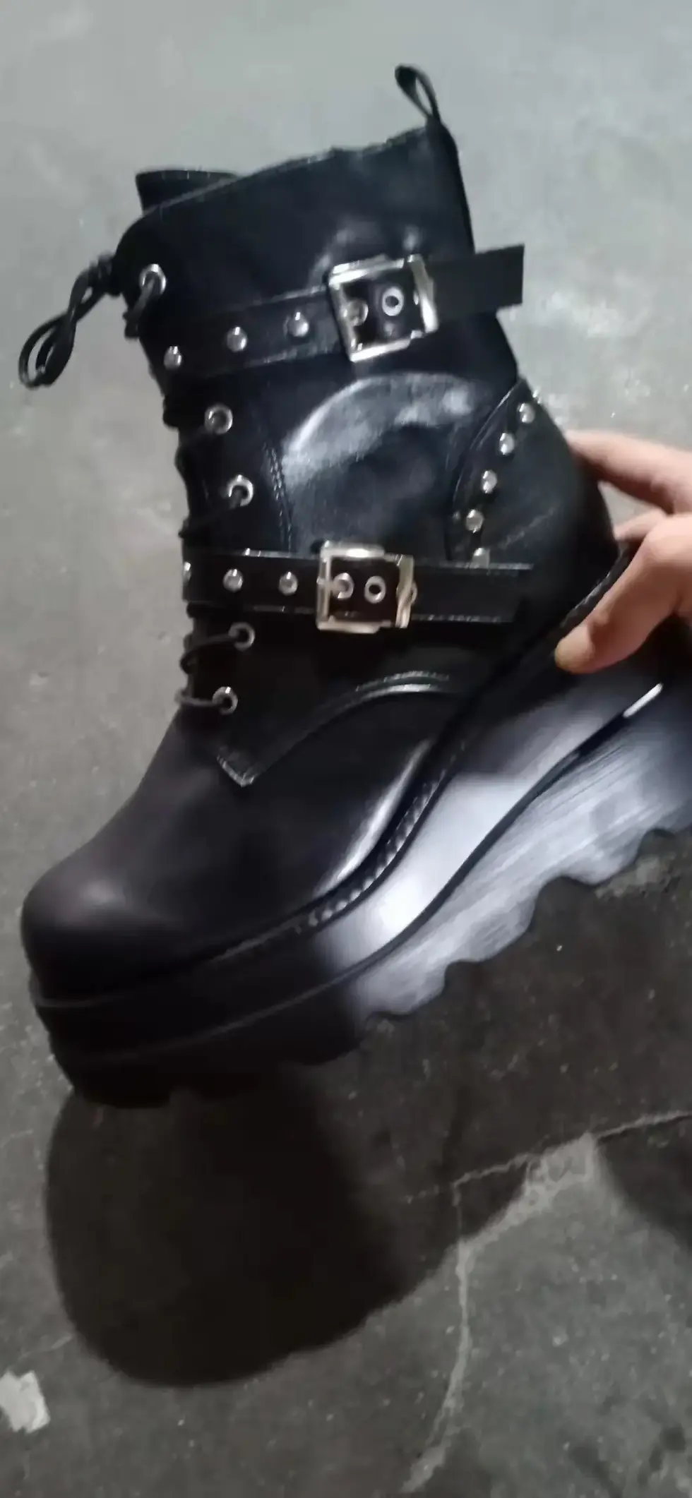 Thumbnail: Noir Rebel Platform Boots