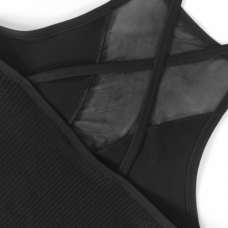 Thumbnail: Noir Allure Mesh Knit Top