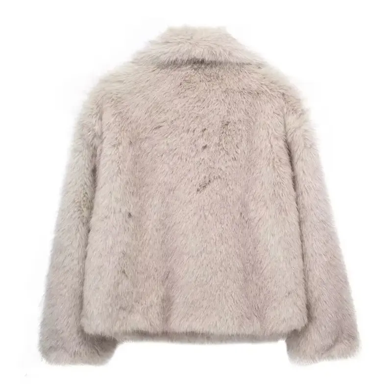 Thumbnail: Noir Luxe Faux Fur Jacket