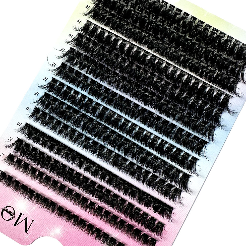 Thumbnail: New 640 Cluster Lashes Kit 5D Fluffy Thick Eyelash Extension Kit Volume Mixed Tr